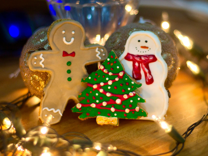 Christmas Cookies, Snowman, Gingerbread, Christmas Tree