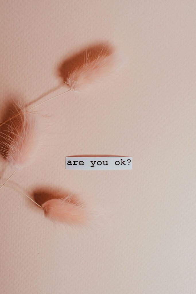 are you okay? text