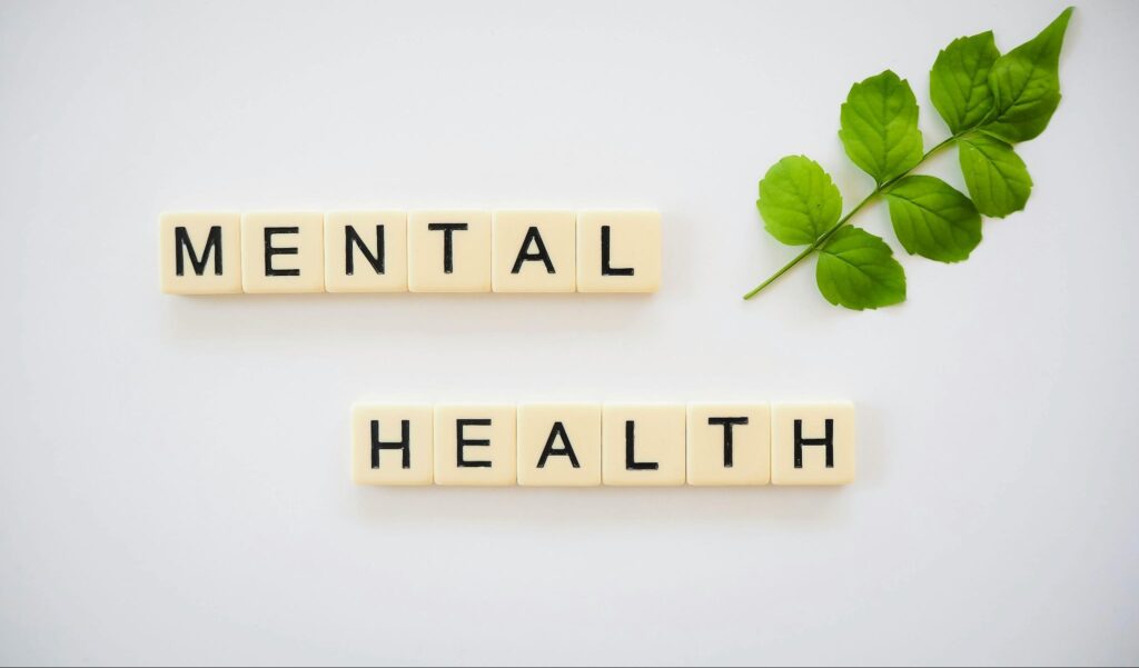 mental health spelled out in blocks